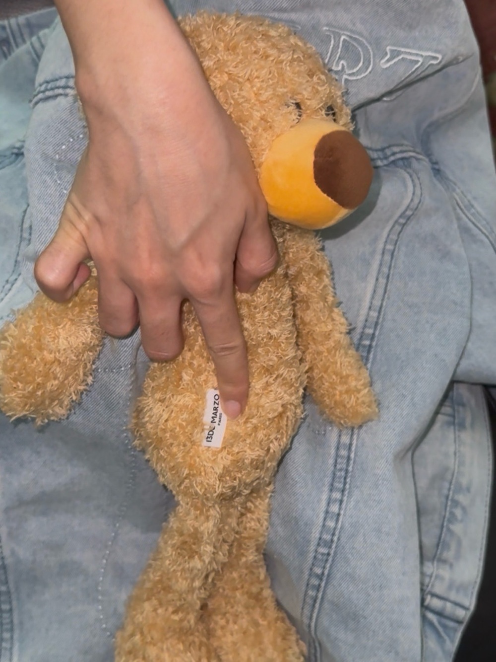 13DE MARZO teddy bear denim jacket - Picture 9 of 12